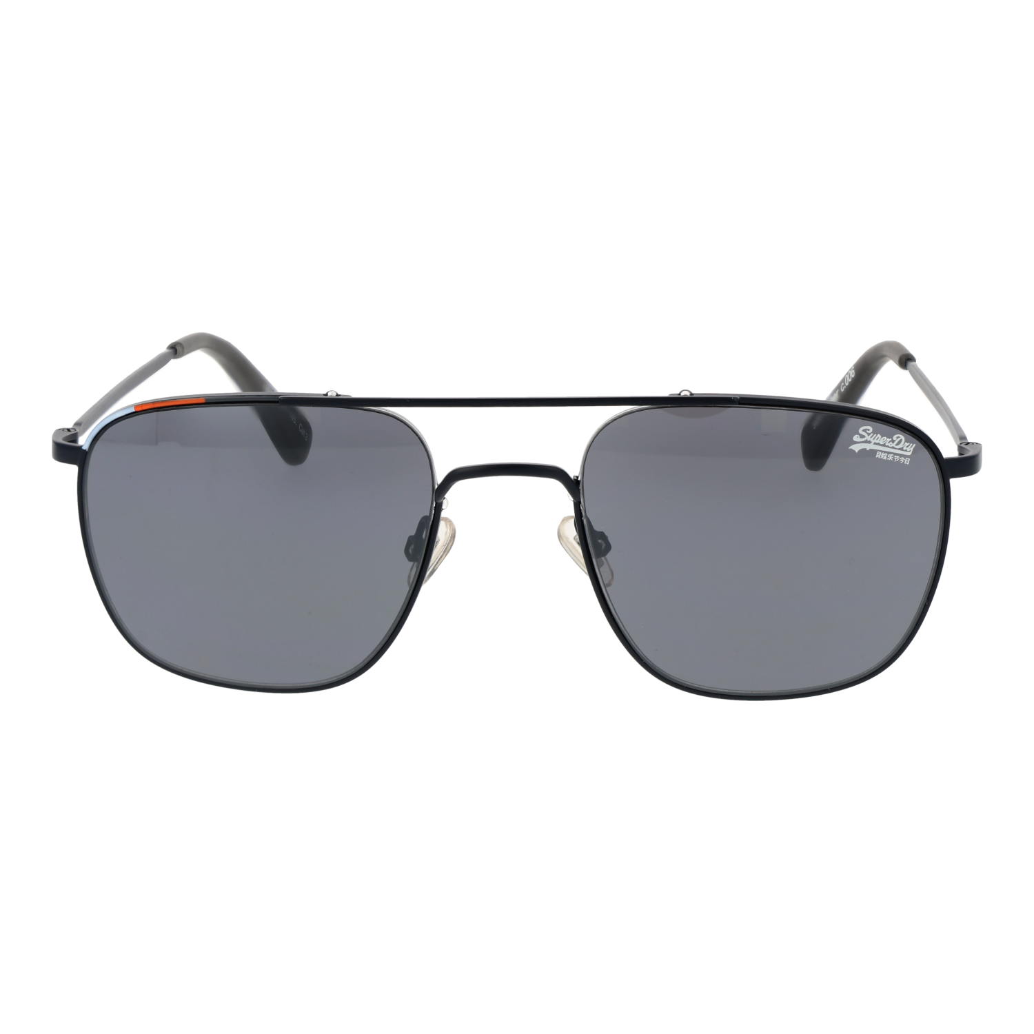 Superdry Sonnenbrille SDS Archer 52006 – Frontansicht mit Metall Rahmen und Grau Gläsern
