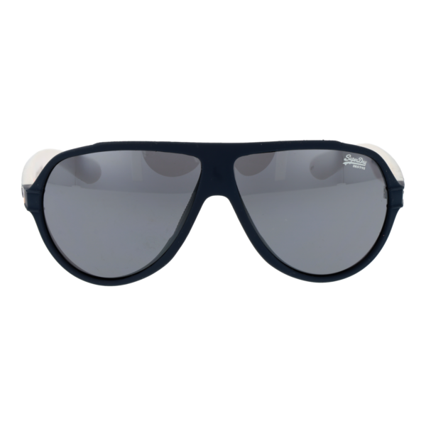 Superdry Sonnenbrille SDS Downtown 58106 – Frontansicht mit Kunststoff Rahmen und Grau Gläsern