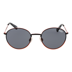 Superdry Sonnenbrille SDS Enso 49004 – Frontansicht mit Metall Rahmen und Grau Gläsern