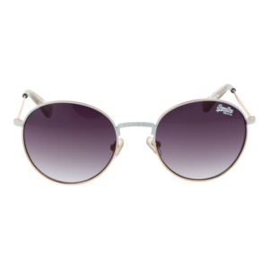 Superdry Sonnenbrille SDS Enso 49017 – Frontansicht mit Metall Rahmen und Grau Gläsern