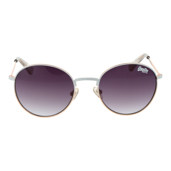 Superdry Sonnenbrille SDS Enso 49017 – Frontansicht mit Metall Rahmen und Grau Gläsern