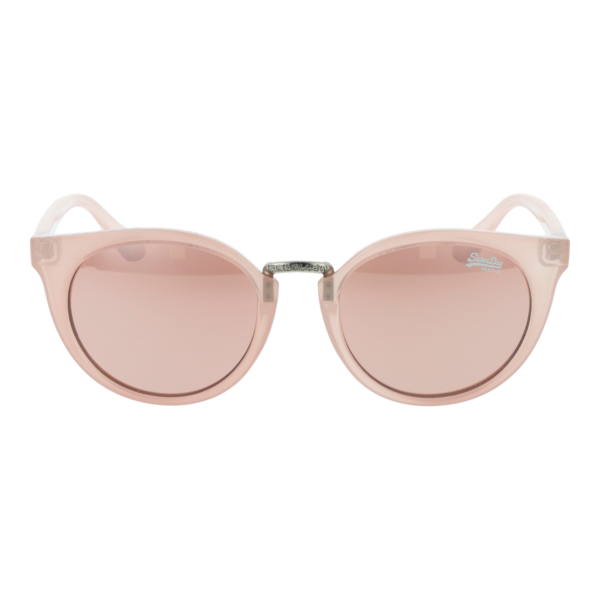 Superdry Sonnenbrille SDS Girlfriend 50172 – Frontansicht mit Kunststoff Rahmen und Pink Gläsern