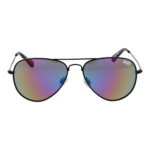 Superdry Sonnenbrille SDS Heritage 58027 – Frontansicht mit Metall Rahmen und Grau Gläsern