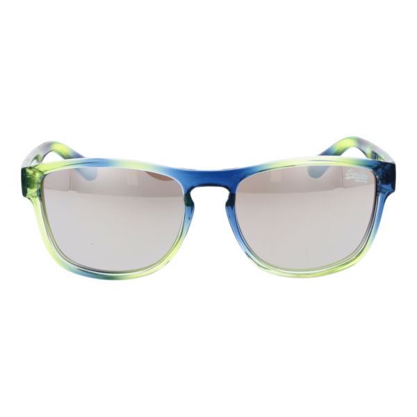 Superdry Sonnenbrille SDS Rockstar 54107 – Frontansicht mit Kunststoff Rahmen und Bronze Gläsern