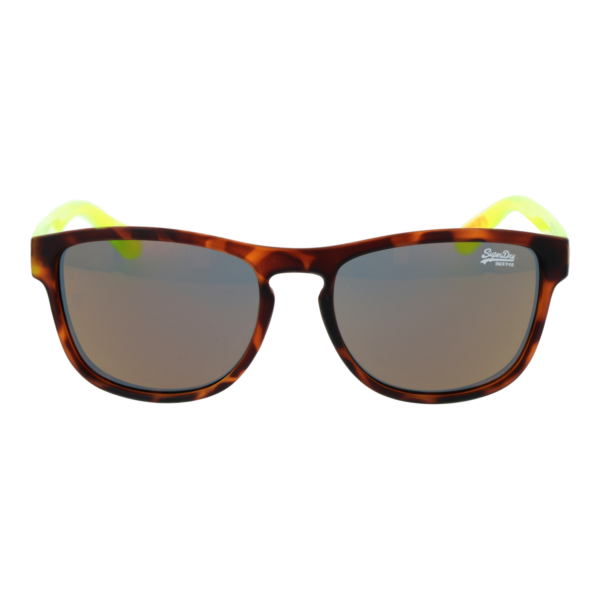 Superdry Sonnenbrille SDS Rockstar 54152 – Frontansicht mit Kunststoff Rahmen und Grau Gläsern