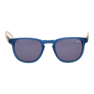 Superdry Sonnenbrille SDS Roku 48106 – Frontansicht mit Kunststoff Rahmen und Grau Gläsern