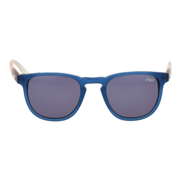 Superdry Sonnenbrille SDS Roku 48106 – Frontansicht mit Kunststoff Rahmen und Grau Gläsern