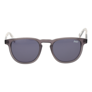 Superdry Sonnenbrille SDS Roku 48165 – Frontansicht mit Kunststoff Rahmen und Grau Gläsern