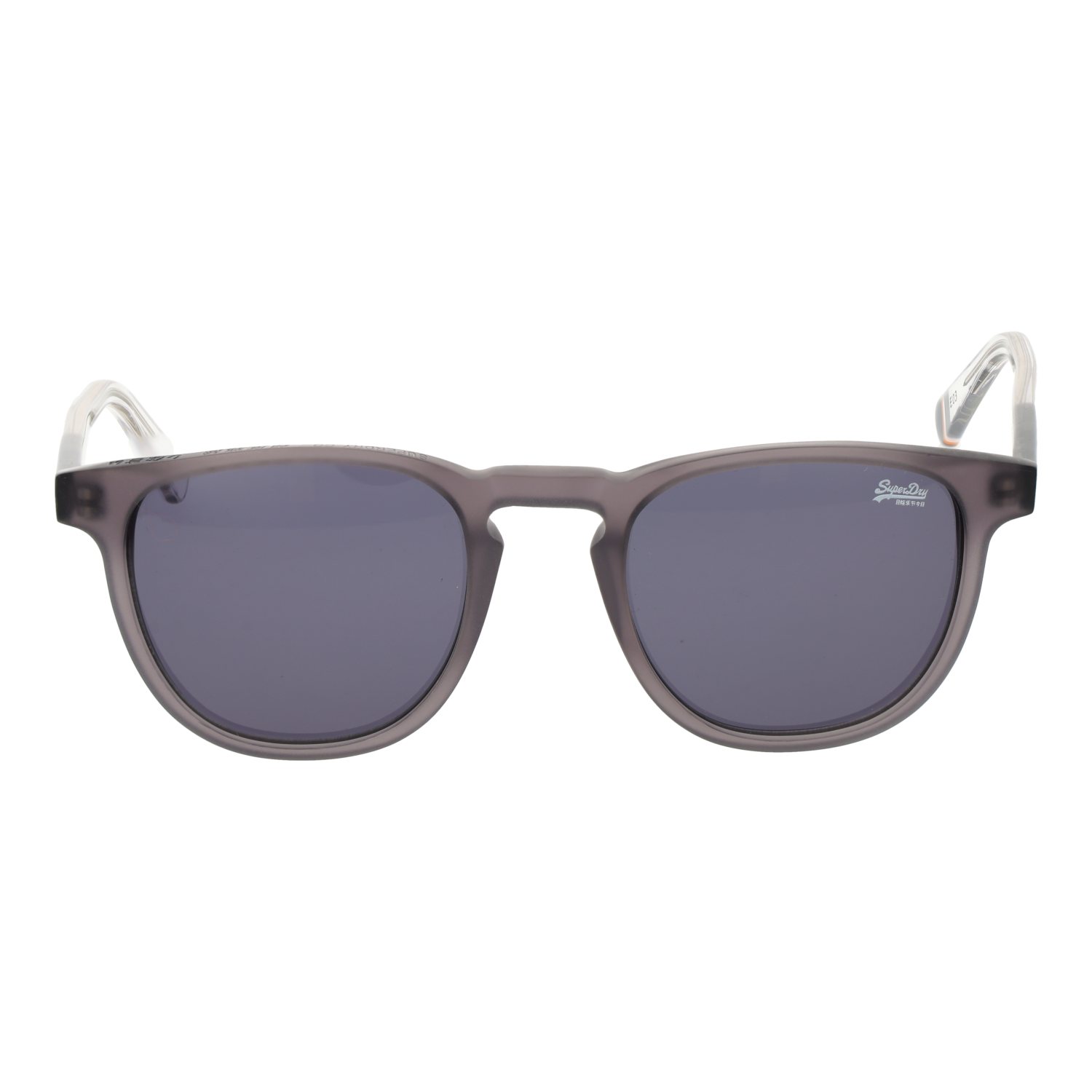 Superdry Sonnenbrille SDS Roku 48165 – Frontansicht mit Kunststoff Rahmen und Grau Gläsern