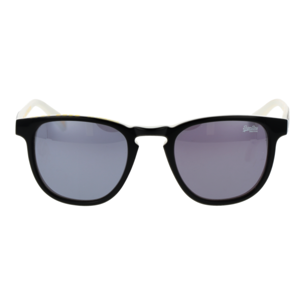 Superdry Sonnenbrille SDS Roku 48196 – Frontansicht mit Kunststoff Rahmen und Grau Gläsern