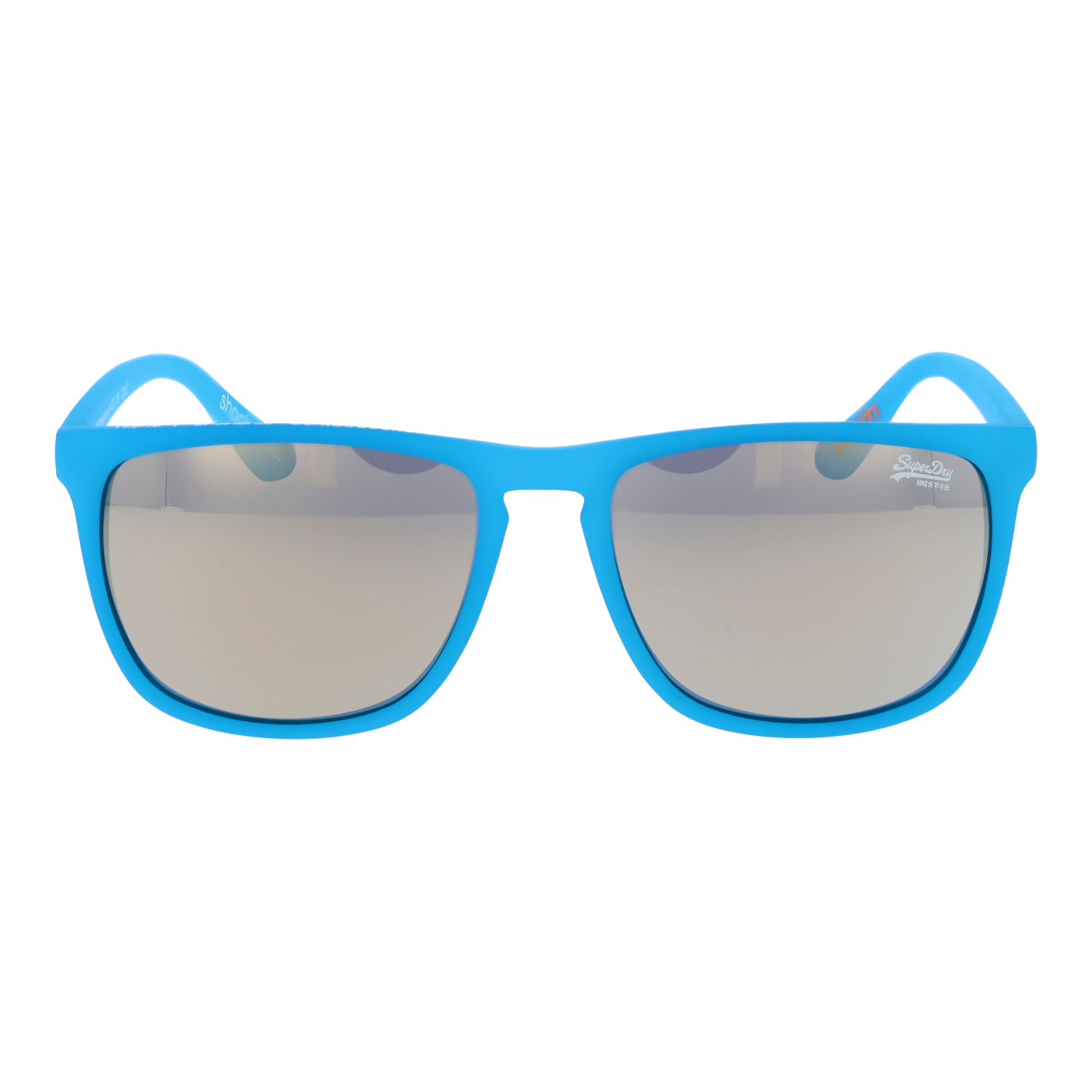 Superdry Sonnenbrille SDS Shockwave 55132 – Frontansicht mit Kunststoff Rahmen und Grau Gläsern