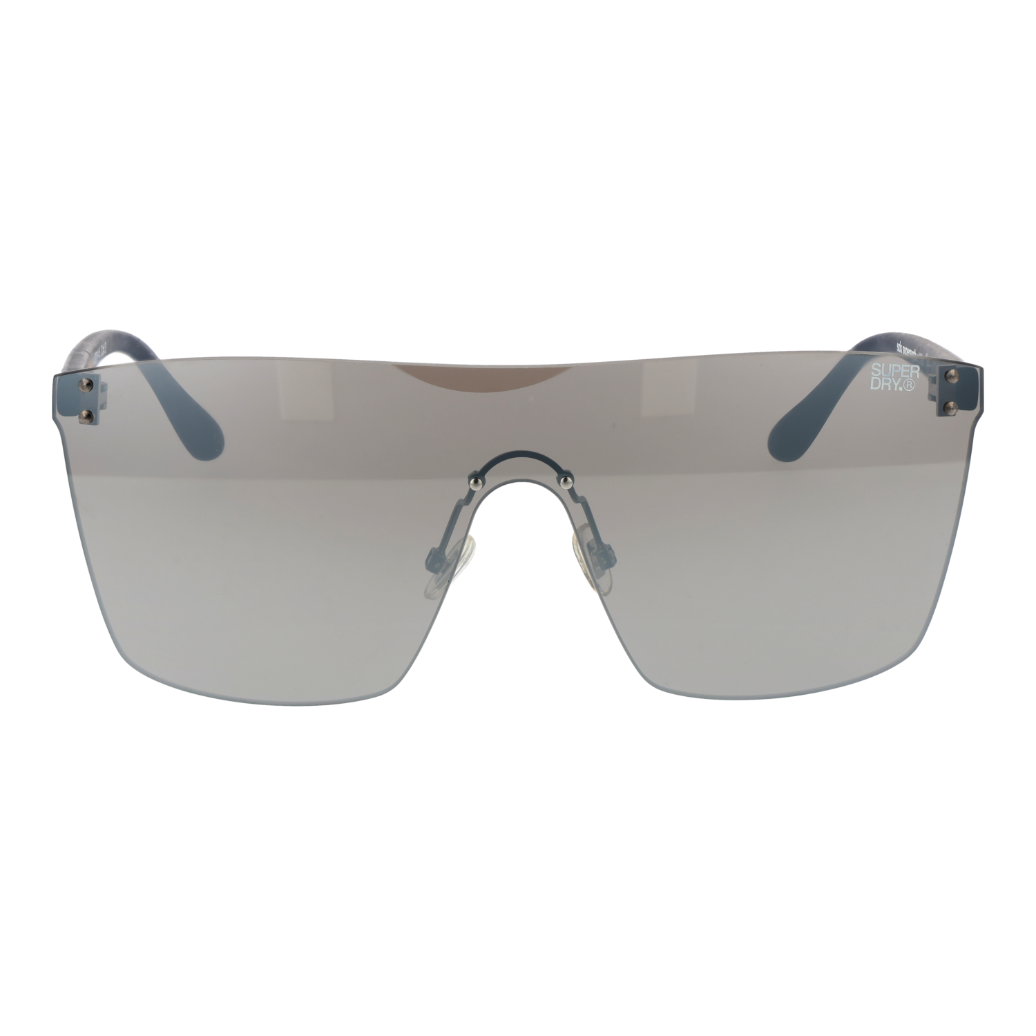 Superdry Sonnenbrille SDS Supersynth 14106 – Frontansicht mit Kunststoff Rahmen und Braun Gläsern