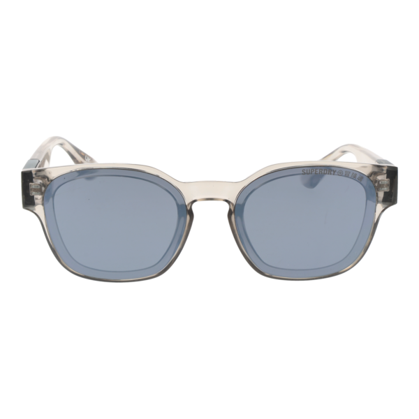 Superdry Sonnenbrille SDS Xmono 53108 – Frontansicht mit  Rahmen und Blau Gläsern