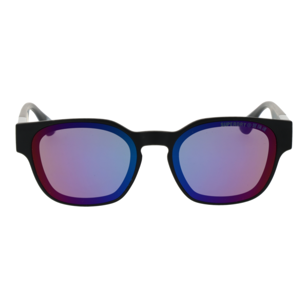 Superdry Sonnenbrille SDS Xmono 53127 – Frontansicht mit Kunststoff Rahmen und Grau Gläsern