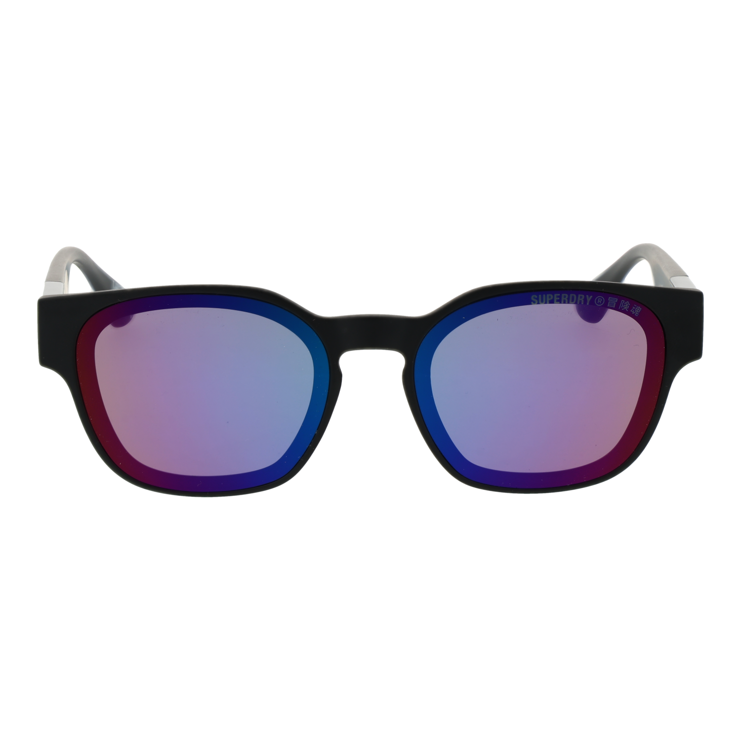 Superdry Sonnenbrille SDS Xmono 53127 – Frontansicht mit Kunststoff Rahmen und Grau Gläsern