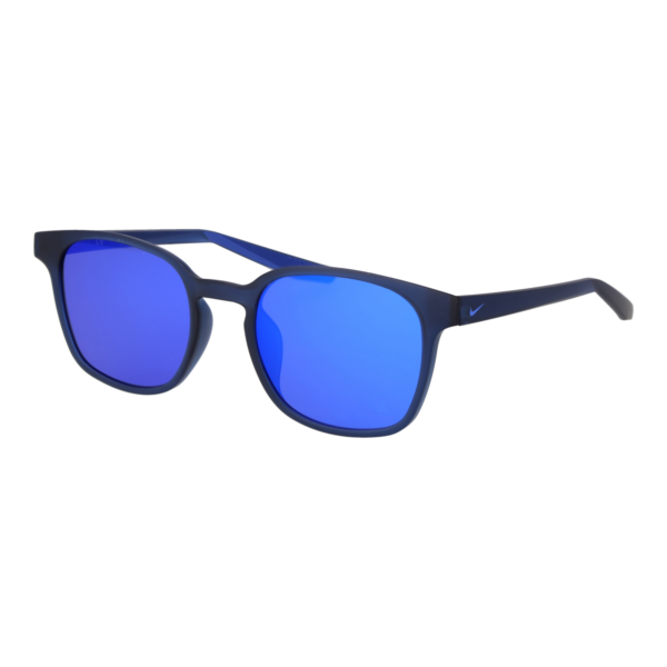 Nike Rund Sonnenbrille V24007 51416 in Blau – 45° Seitenansicht