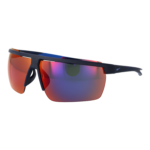 Nike Rechteck Sonnenbrille EV1122 75451 in Blau – 45° Seitenansicht