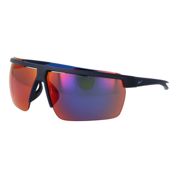 Nike Rechteck Sonnenbrille EV1122 75451 in Blau – 45° Seitenansicht