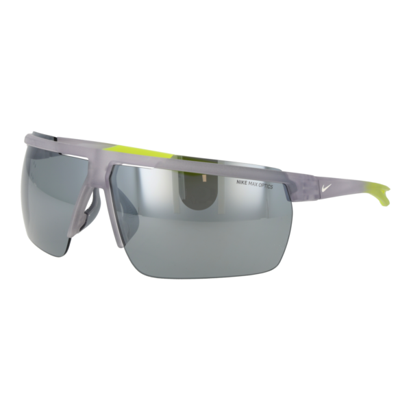 Nike Rechteck Sonnenbrille FV2405 75012 in Grau – 45° Seitenansicht