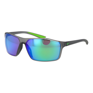 Nike Rechteck Sonnenbrille CW4666 65022 in Grau – 45° Seitenansicht