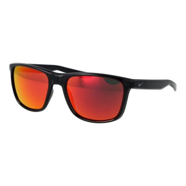 Nike Rechteck Sonnenbrille V24031 57010 in Schwarz – 45° Seitenansicht