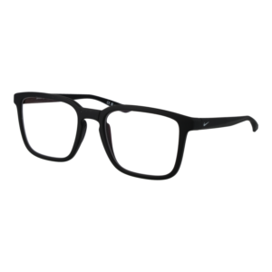 Nike Rechteck Sonnenbrille CW4664 55001 in Schwarz – 45° Seitenansicht