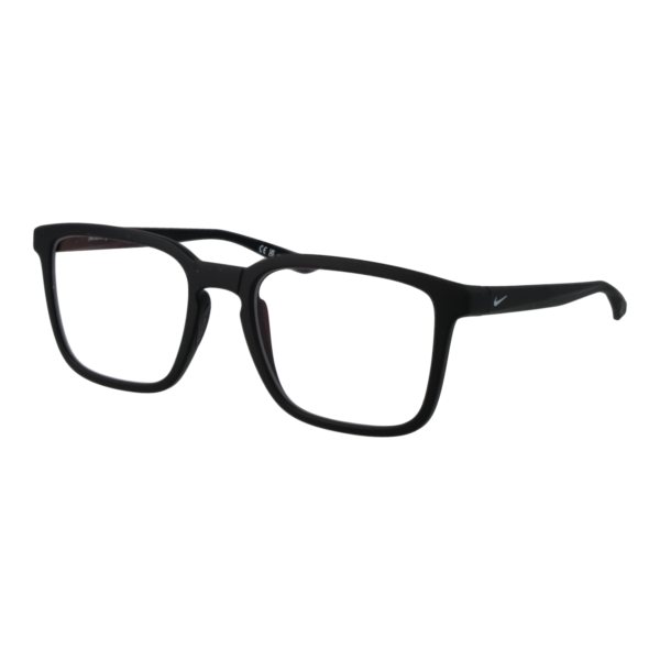 Nike Rechteck Sonnenbrille CW4664 55001 in Schwarz – 45° Seitenansicht