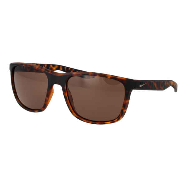 Nike Rechteck Sonnenbrille DV2155 57202 in Braun – 45° Seitenansicht
