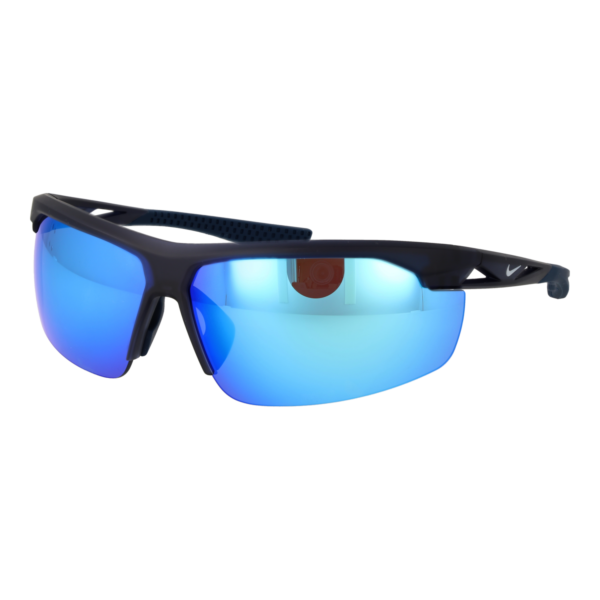 Nike Rechteck Sonnenbrille DZ7352 75451 in Blau – 45° Seitenansicht
