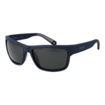 Polaroid Vollrand Sonnenbrille PLD 7031/S 59FLLM9 in Blau – 45° Seitenansicht