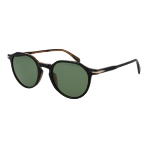 David Beckham Panto Sonnenbrille DB 1217/S 50PPOO7 in Schwarz – 45° Seitenansicht