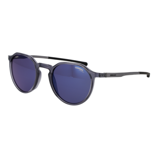 Carrera Ducati Rund Sonnenbrille CARDUC 063/S 50KB7XT in Grau – 45° Seitenansicht