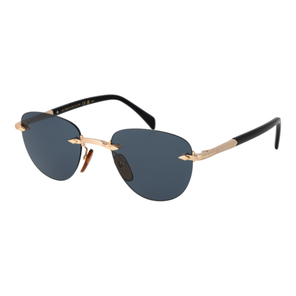 David Beckham Sonnenbrille DB 1224/S 51RHLIR – 45° Seitenansicht David Beckham Panto Sonnenbrille DB 1224/S 51RHLIR in Rosé Gold – 45° Seitenansicht