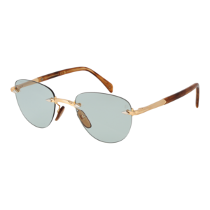 David Beckham Panto Sonnenbrille DB 1224/S 51T5U8J in Gold – 45° Seitenansicht