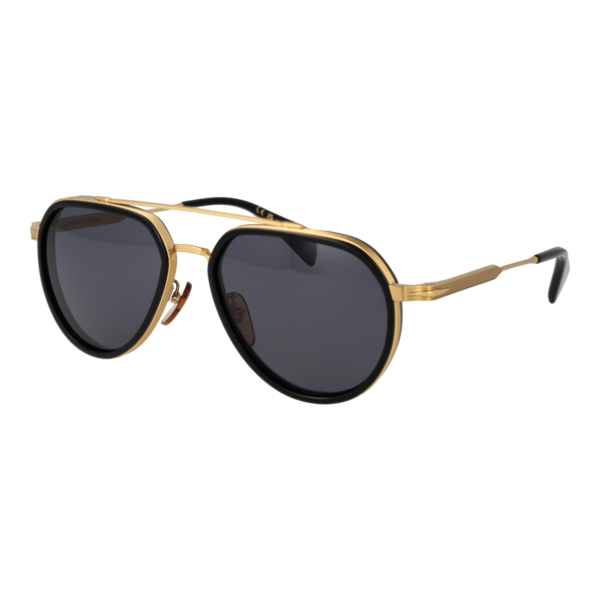 David Beckham Pilotenbrille Sonnenbrille DB 1226/G/S 57RHL2K in Schwarz – 45° Seitenansicht