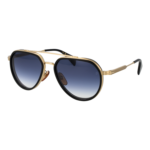 David Beckham Pilotenbrille Sonnenbrille DB 1226/G/S 57RHL84 in Schwarz – 45° Seitenansicht