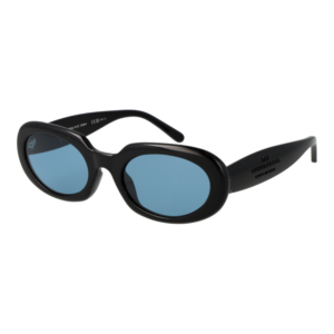 Marc Jacobs Oval Sonnenbrille MARC 887/G/S 53807KU in Schwarz – 45° Seitenansicht