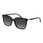 Tommy Hilfiger Quadrat Sonnenbrille TH 2349/S 558079O in Schwarz – 45° Seitenansicht