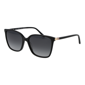 Tommy Hilfiger Quadrat Sonnenbrille TH 2349/S 558079O in Schwarz – 45° Seitenansicht