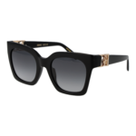 Dsquared2 Schmetterling Sonnenbrille D2 0207/S 528079O in Schwarz – 45° Seitenansicht