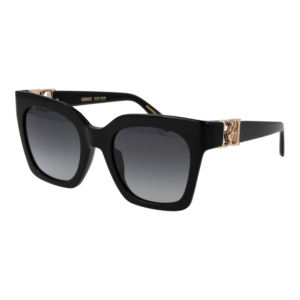 Dsquared2 Schmetterling Sonnenbrille D2 0207/S 528079O in Schwarz – 45° Seitenansicht