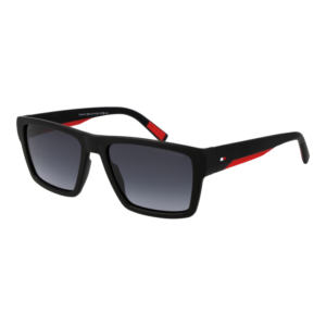 Tommy Hilfiger Quadrat Sonnenbrille TH 2324/S 56OIT9O in Schwarz – 45° Seitenansicht