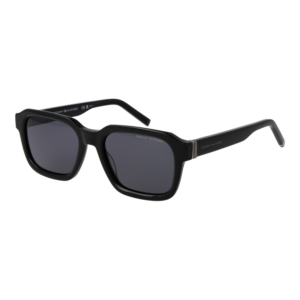 Tommy Hilfiger Rechteck Sonnenbrille TH 2310/S 53807IR in Schwarz – 45° Seitenansicht