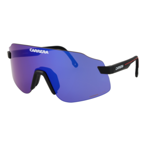 Carrera Monoscheibe Sonnenbrille C SPORT 16/S 99BLXMG in Schwarz – 45° Seitenansicht