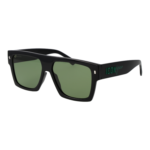 Dsquared2 Quadrat Sonnenbrille ICON 0030/S 587ZJQT in Schwarz – 45° Seitenansicht