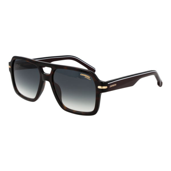 Carrera Rechteck Sonnenbrille CARRERA 377/S 560869K in Braun – 45° Seitenansicht
