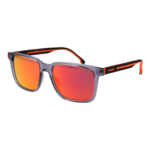 Carrera Rechteck Sonnenbrille C SPORT 13/S 55M9LUZ in Grau – 45° Seitenansicht