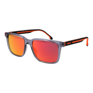 Carrera Rechteck Sonnenbrille C SPORT 13/S 55M9LUZ in Grau – 45° Seitenansicht