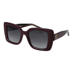 Tommy Hilfiger Schmetterling Sonnenbrille TH 2341/S 51LHF9O in Burgunder – 45° Seitenansicht
