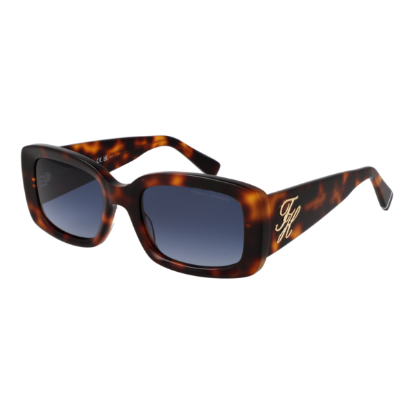 Tommy Hilfiger Rechteck Sonnenbrille TH 2343/S 5305L08 in Braun – 45° Seitenansicht